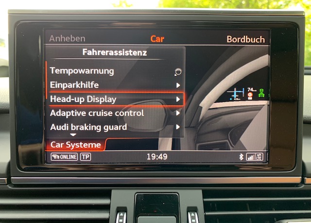  Audi A6 4G Head-Up Display 